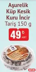 TARİŞ AŞURELİK KÜP KESİK KURU İNCİR 150 G